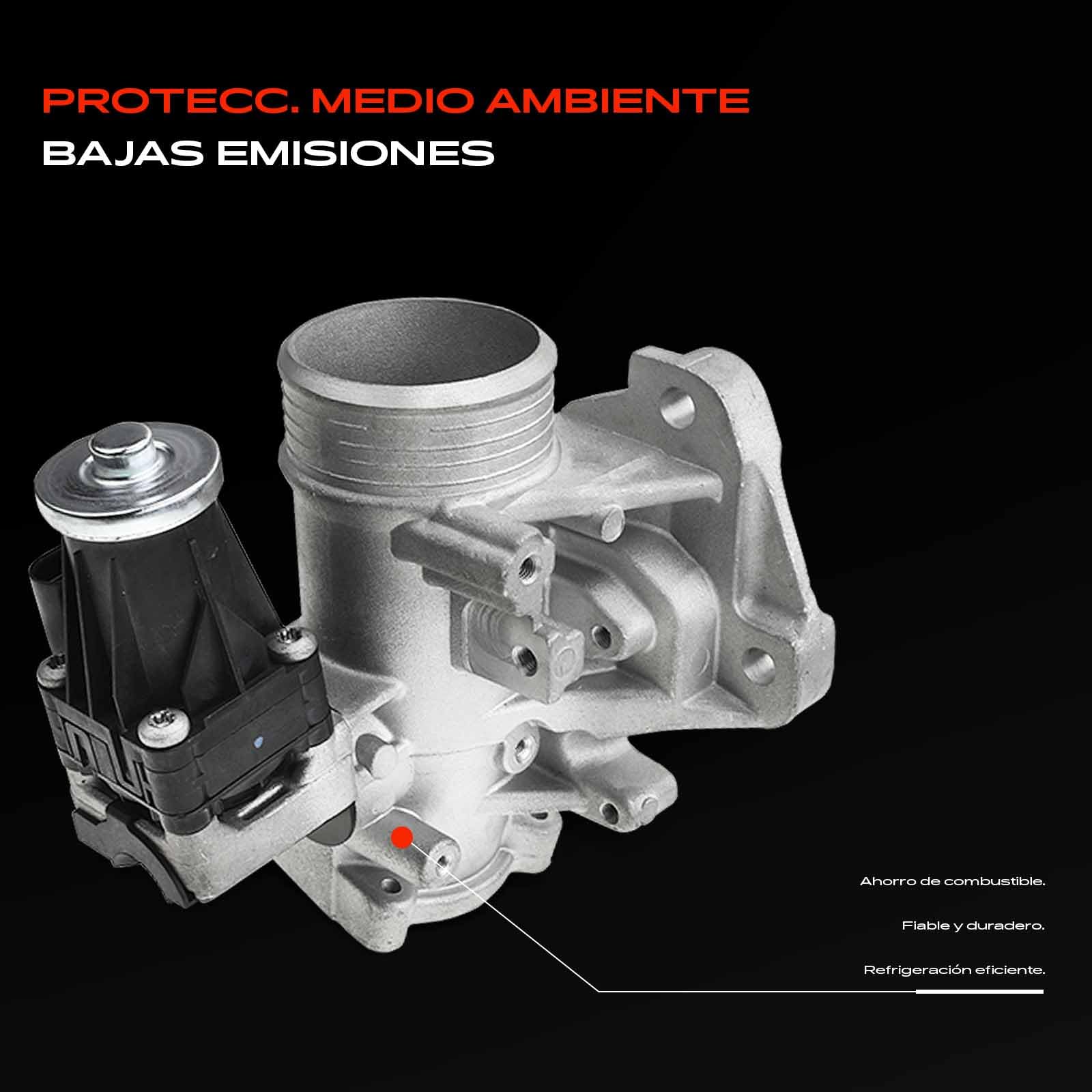 Frankberg Válvula EGR 36000998 | Compatible con: S80 II 124, V40 Hatchback 525, S40 II 544, C30 533, XC60 156, V50 545, V60 I Cross Country 157