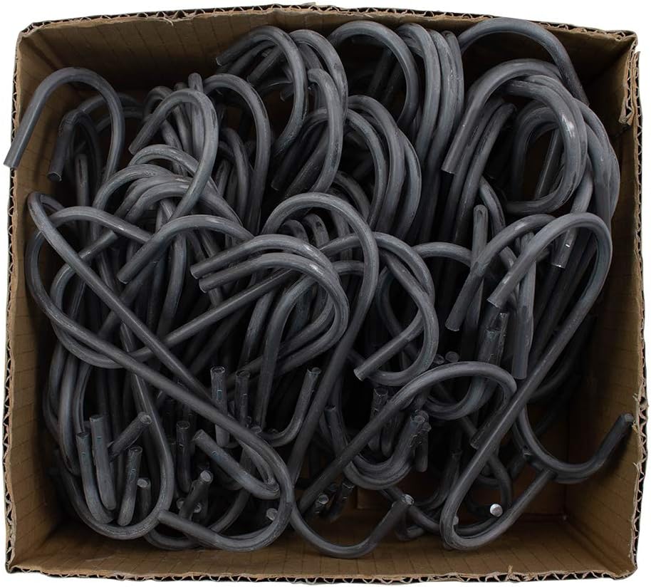 Brock 100 Pc Box 5" Steel Storage S Hooks for Warehouse Retail Garage Industrial