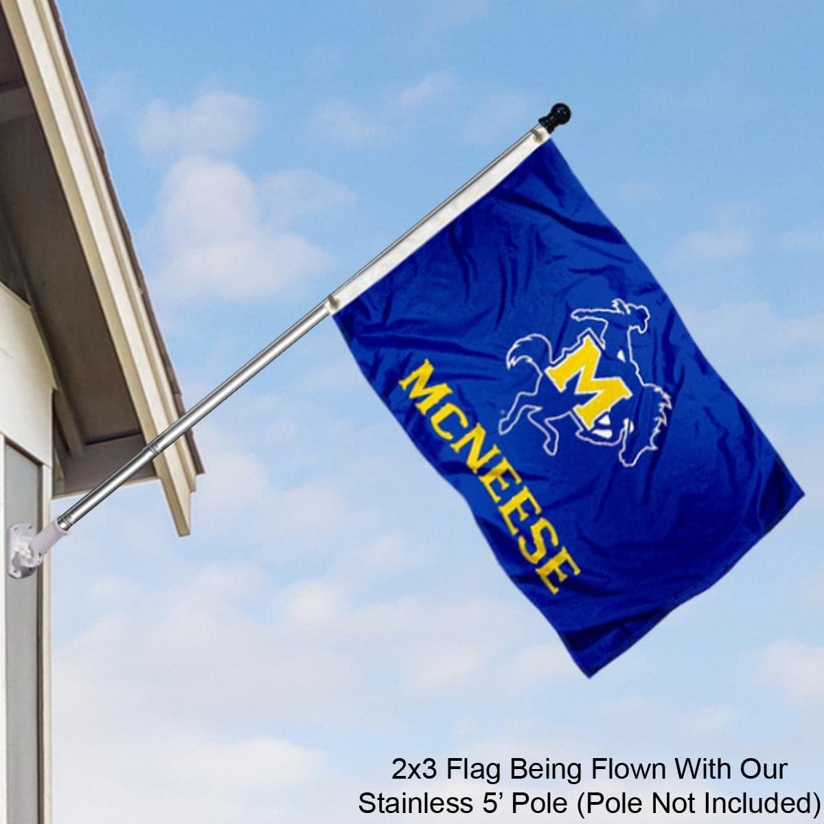 McNeese State Cowboys 2x3 Foot Flag - Image 3