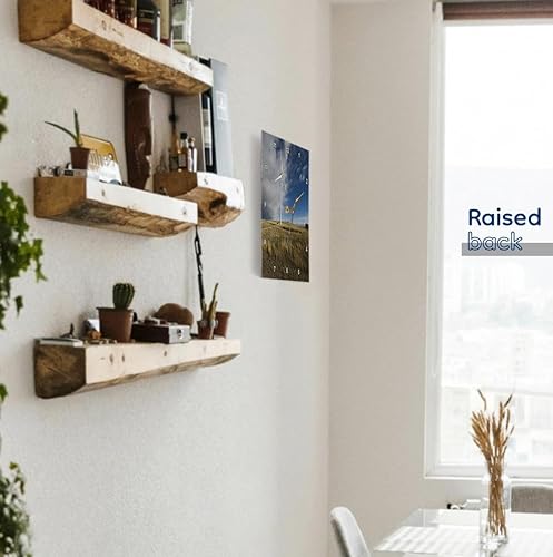 Miniatura 3 de 3dRose DPP_43888_3 Reloj de pared de turbina eólica, 15 x 15 pulgadas