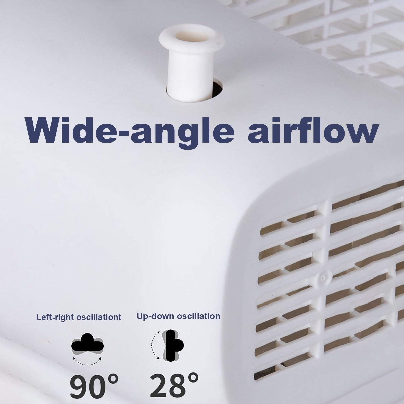 Ventilador De Escritorio Para Exteriores De 12 Pulgadas Y Energía Solar | Cuenta con iluminación LED, batería de alta capacidad para un funcionamiento prolongado