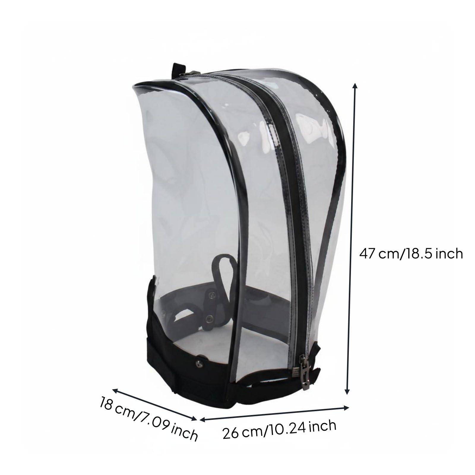 Harilla Funda para Palos de Golf Cubierta de Bolsa Protectora Nylon Resistente a la Humedad Fácil de Colocar Adecuada para Viajes y Almacenamiento, Transparente, Niño