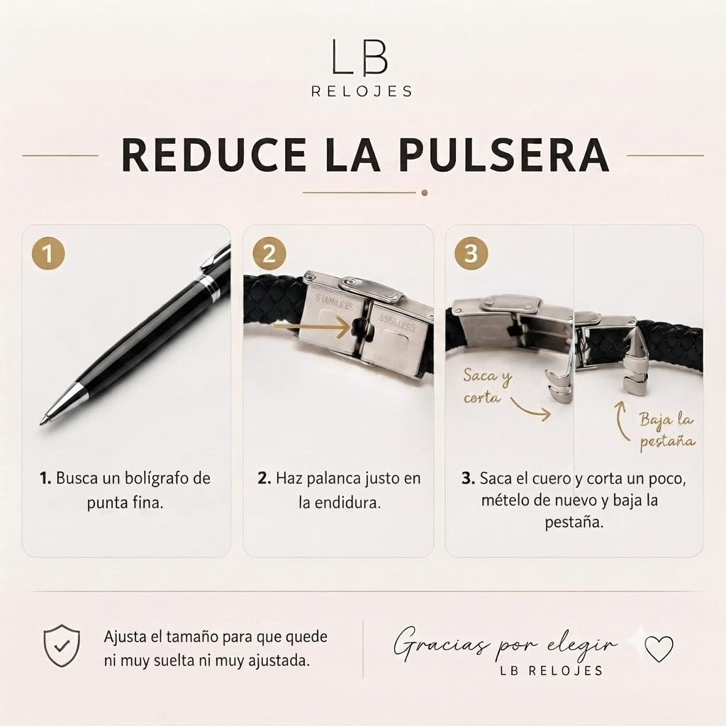 Pulsera Piel Trenzada Personalizable Hombre-Grabado Personalizado Nombre Fecha-Ajustable Cierre Seguro Acero Inoxidable-Diseño Elegante Regalo Original Pareja Amistad Cumpleaños Navidad