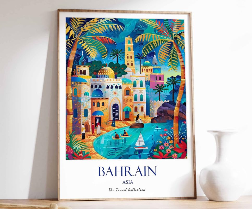 Impression Bahreïn affiche de voyage A0 qualité premium