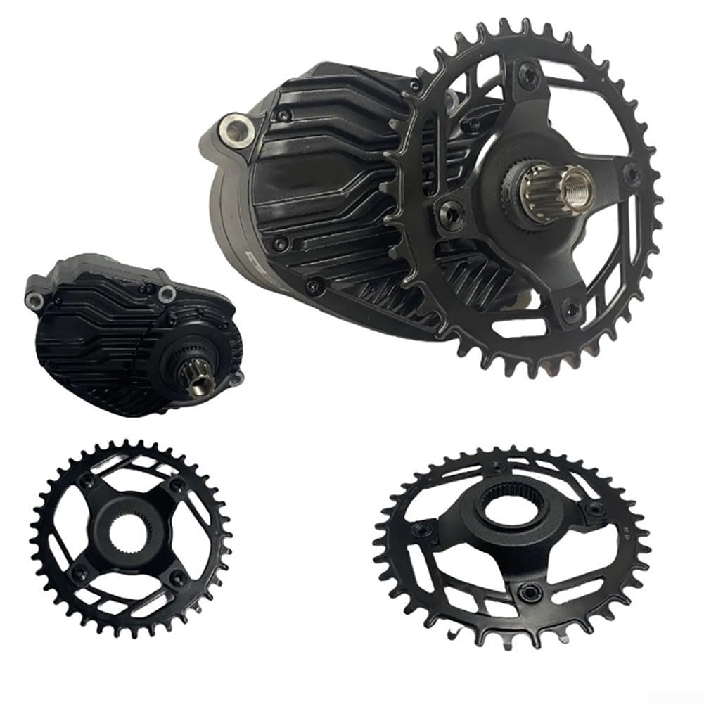 34T/36T/38T/40T Kettenblatt mit Spider Adapter 104BCD für optimalen Bafang-Antriebsmotorbetrieb (38TChainring + Adapter)
