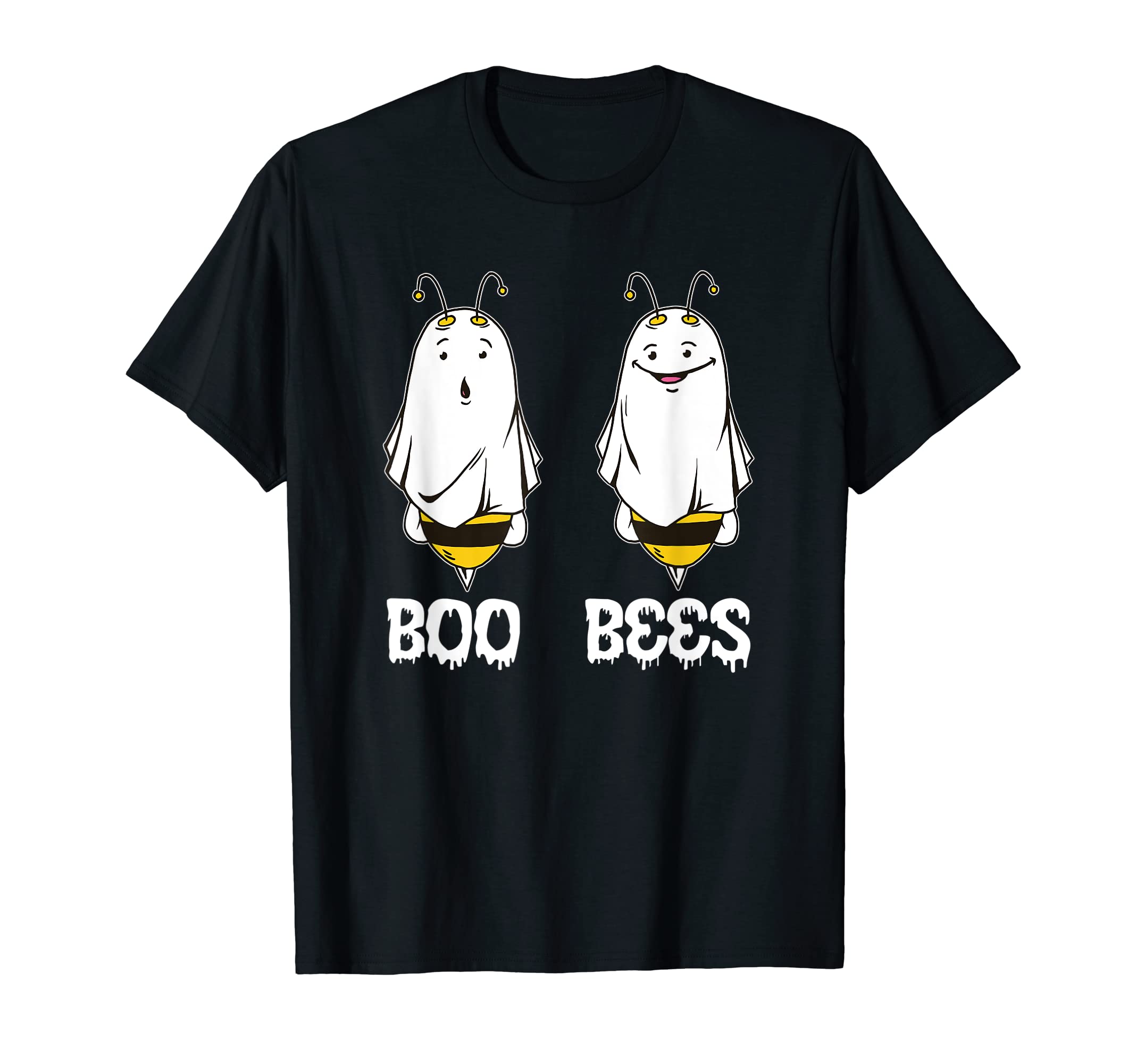 Funny Ghost Boo Bee Halloween DesignFunny Halloween Boo Bees T-ShirtOEKO-TEX STANDARD 100