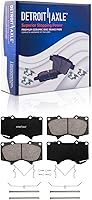Vista 62 de Detroit Axle - Pastillas de freno delanteras para Nissan Pathfinder Frontier D21 720 Pickup Subaru SVX Pastillas de freno de cerámica con reemplazo