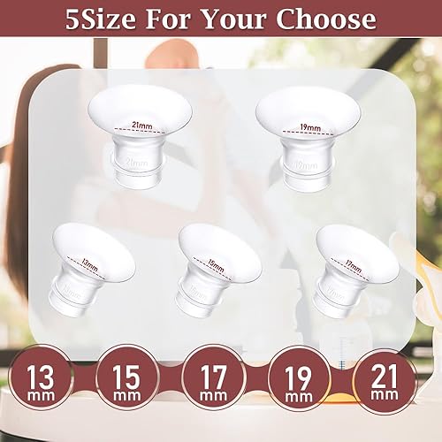 Miniatura 7 de Insertos de brida 10 unidades de 131517190.827 in*2 compatibles con Momcozy S9S9proS10S12S12proSpectraMedelaWillowTSRETE 0.945 in escudos de