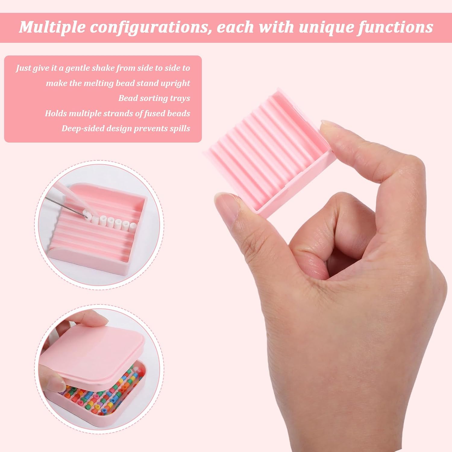 5Pcs Pink Fuse Bead Tools Kit for 2.6mm Iron Beads