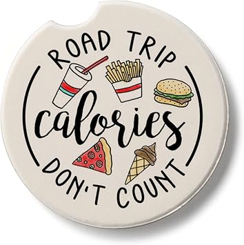 Thirstystone Calories Dont Count Single Stone Car Coaster