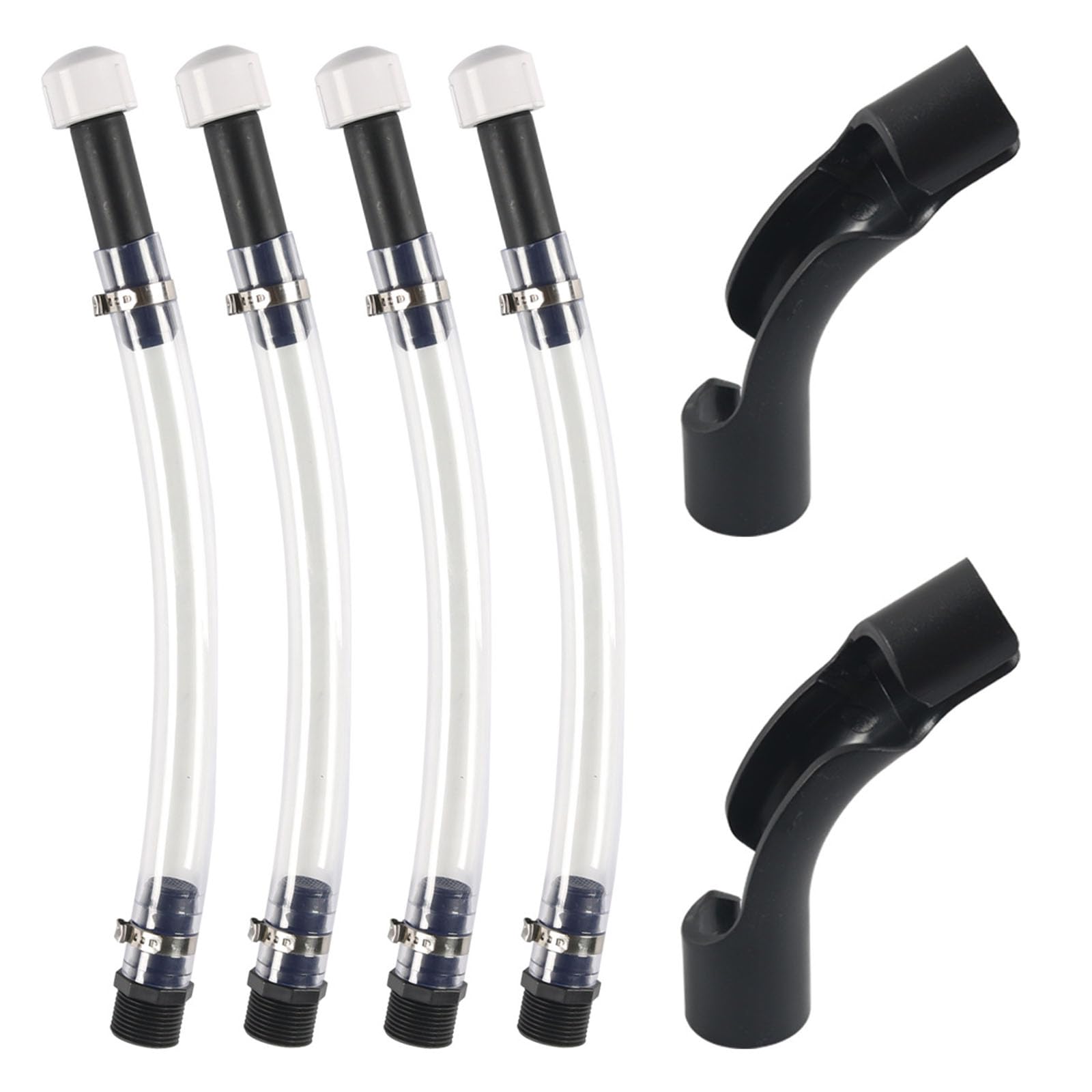 Hsioluted Pack Of 6 Racing Fue Hose Replacement Hose For Vp Upgraded Filter Clear Can With Bender Can With Filter