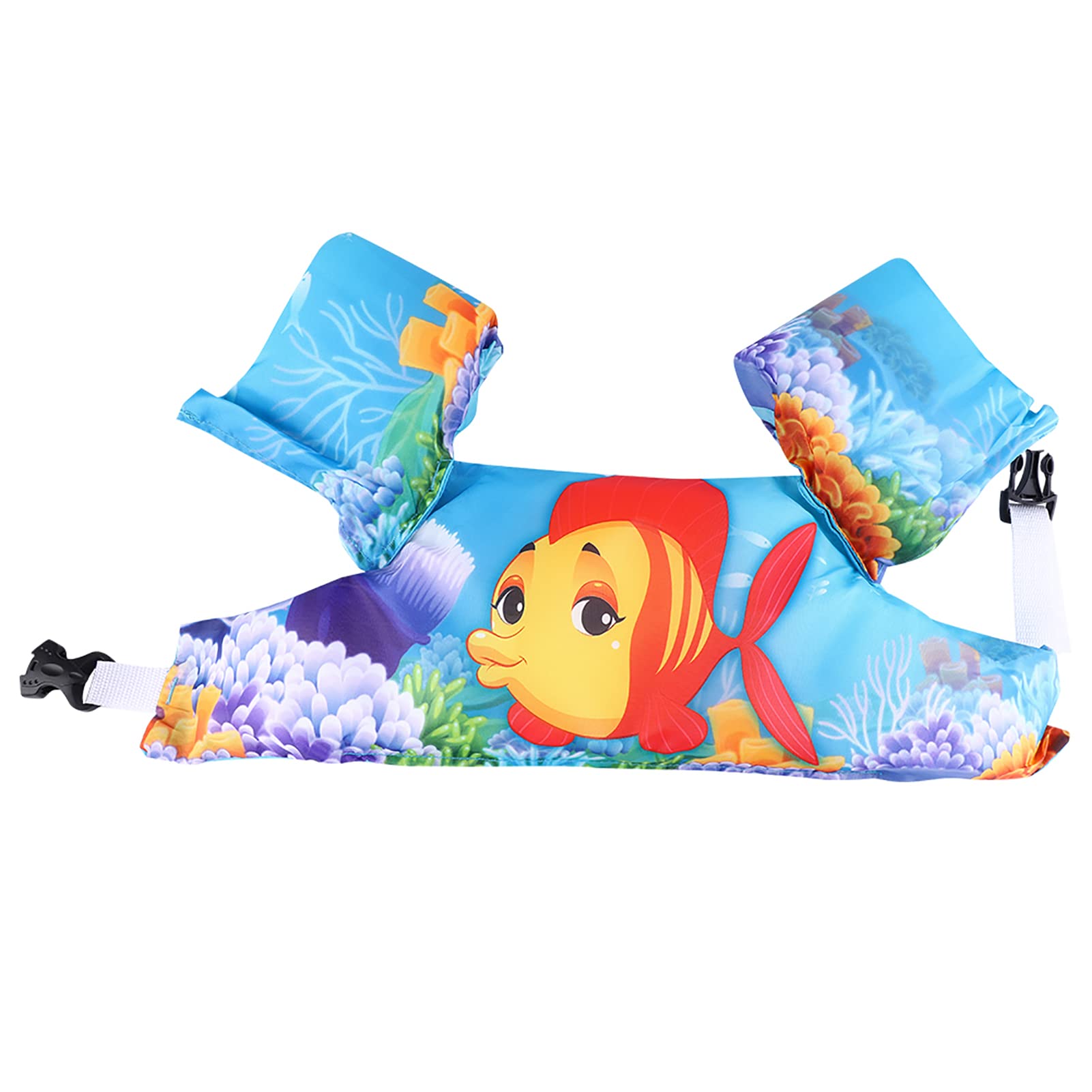 Restokki Swim Vest Kids arm floaties 34×16×15 Goldfish Pattern Kids Children Inflatable Safety Swimming Training Vest Floating Sleeves