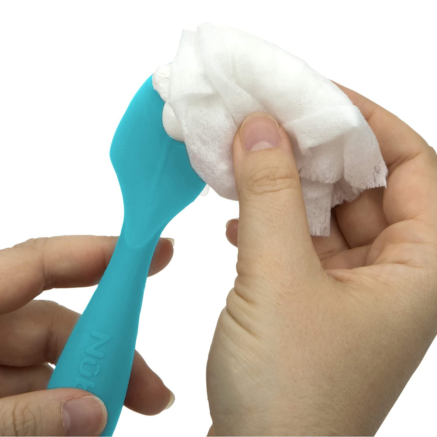 Nuby Dr. Talbots Lot de 16 pinceaux à crème en silicone avec base ventouse Aqua