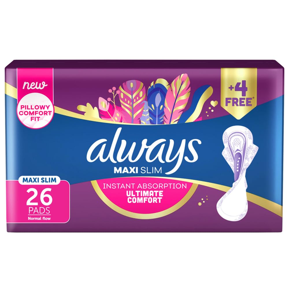 Pads Ultra Slim All in One CurveWear Normal with Wings, 26 Sanitary Pads