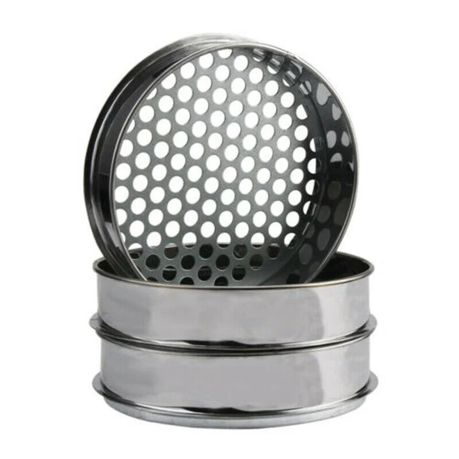 Mehlsieb 1pc Gartenarbeit Metall Hausgarten Pflanzen Rätsel Bodensieb Mesh Trennung Grobe Materialien,Mehlsieb(Round Hole 12mm)