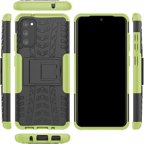 Miniatura 3 de Asuwish Funda de teléfono para Samsung Galaxy S20 5G de 6.2 pulgadas con protector de pantalla de vidrio templado y soporte delgado, híbrida,