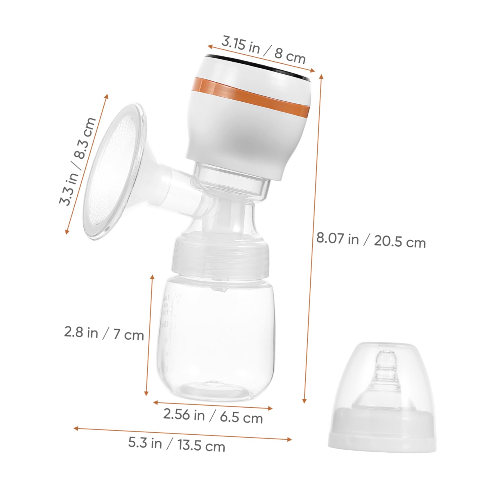 Tiralatte Elettrico Portatile e Cordless in Pp Bianco