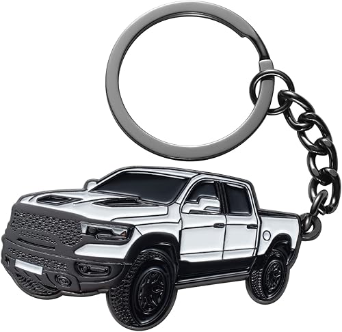 Miniatura 9 de Llavero de auto para Dodge RAM 2023 2022 1500 TRX, funda para llavero Cool Mods, accesorios de 2 x 1.3 pulgadas, color azul hidro