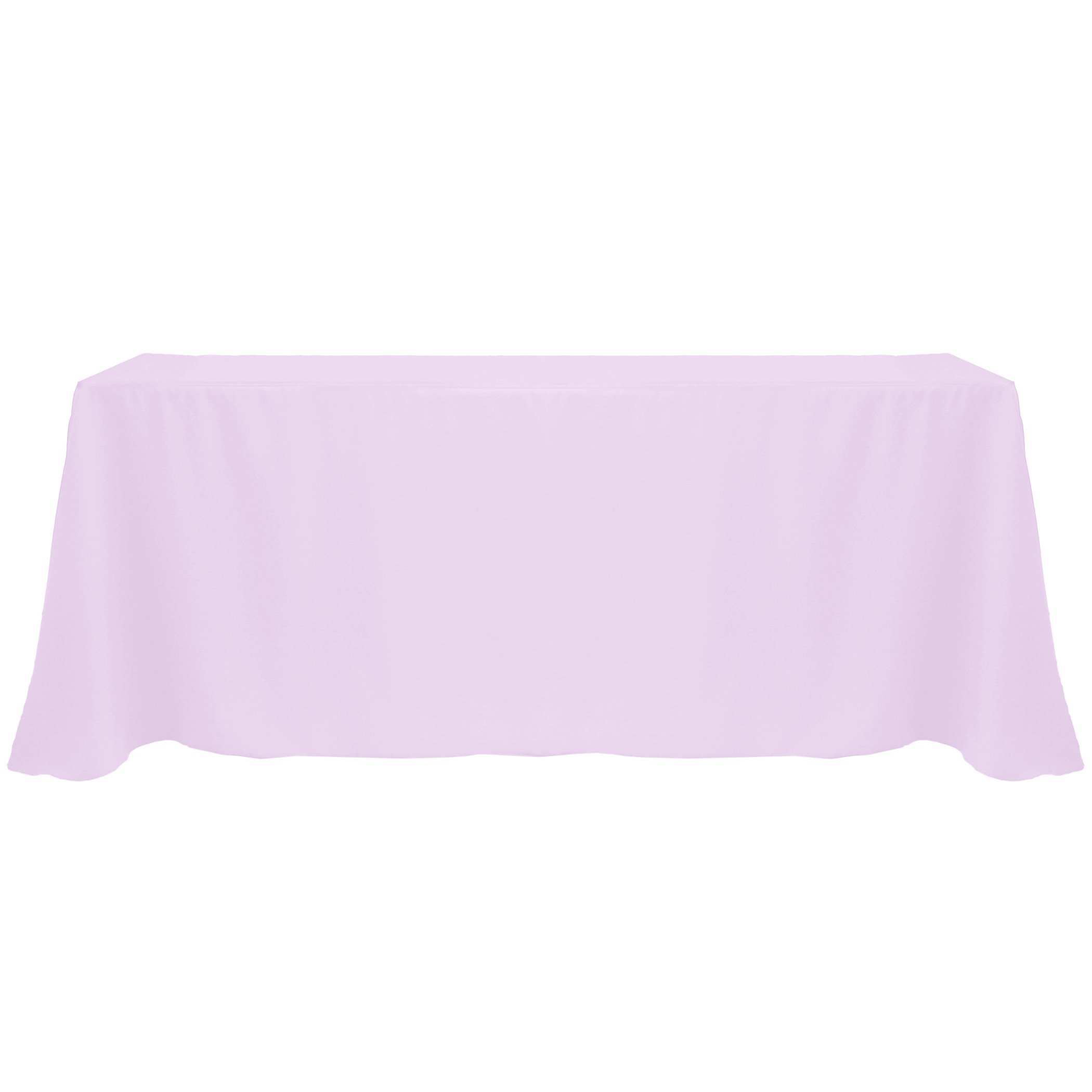 Ultimate Textile 90 x 132-Inch Rectangular Polyester Linen Tablecloth Lilac Light Purple