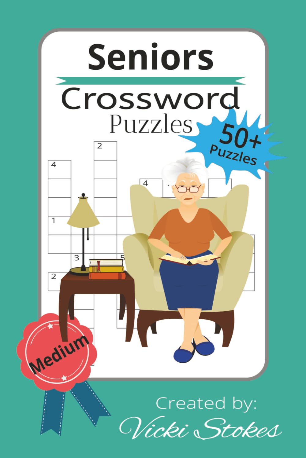 Senior Crossword Puzzles: Crossword Puzzles with Easy to Read Print about Senior, Nostalgia, Brain boost, and More | 6x9 inches, 120 pages | 50+ Puzzles … Gift for Vacations, Holidays and Relaxation