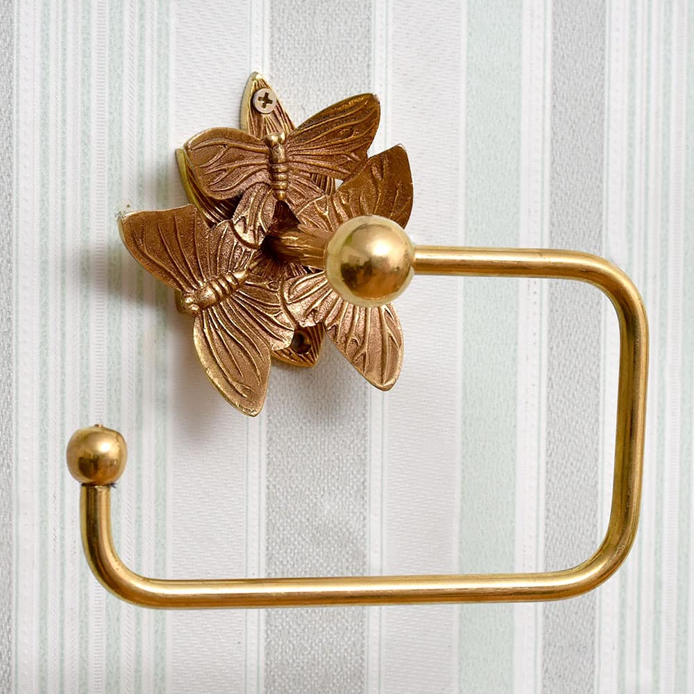 Bronze Toilet Paper Holder- Butterfly Toilet Roll Holder- Brass Bathroom Tissue Organizer- Tissue Holder for Bathroom- Bathroom Hardware Set- Bathroom Accessories Décor- Brass Toilet Paper Holder (B0BY8RLZM7) Amazon Price History, Amazon Price Tracker