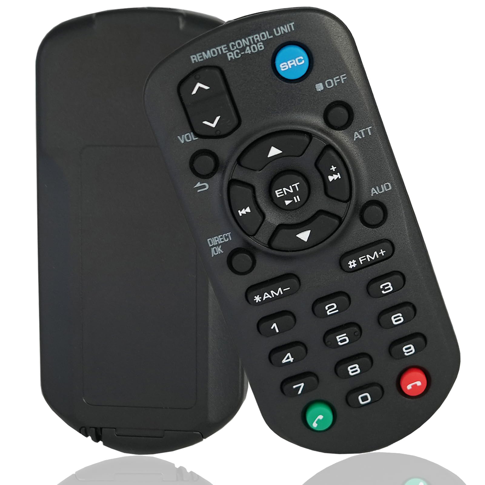 Replacement Remote for Kenwood Car Stereo CD Receiver KMM-BT322U KMM-BT240U KMM-BT522HD DPX594BT DPX560BT DPX304MBT DPX303MBT DPX793BH DPX523BT KMM-BT322 KMM-BT222U KMR-M322BT KDC-100U