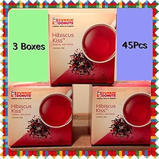 dunkin donut hibiscus kiss tea 45 tea bags