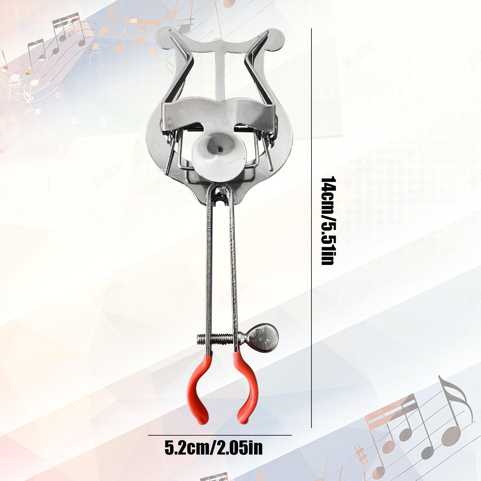3pcs Trompete Lyre, Trompete Marsch Leier Clamp-On Musik Clip Instrument Teile Trompete Noten Clip Musik Clamp On Halter Ständer für Instrumente