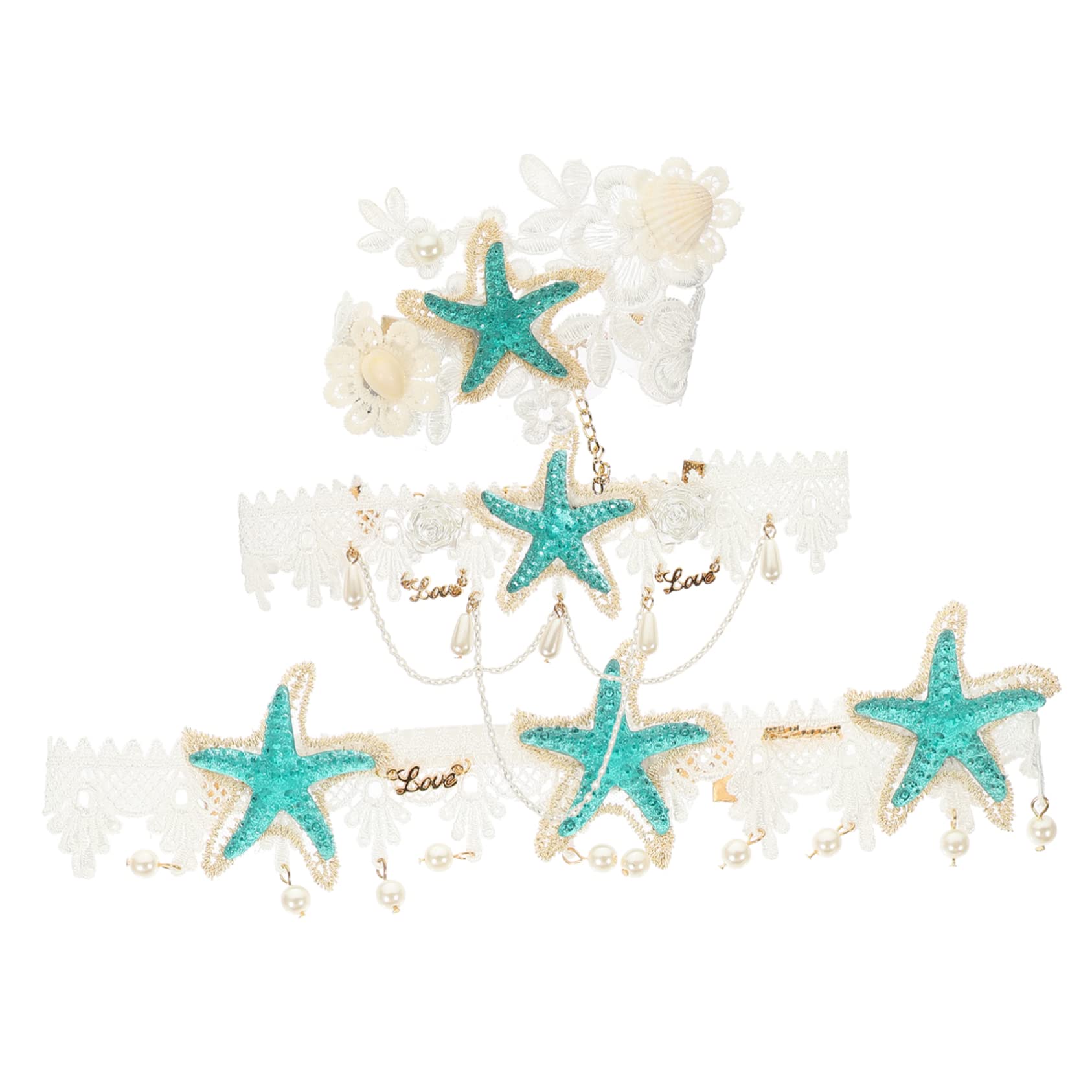 MAGICLULU Lot De 3 Bandeaux À Cheveux Uniques En Forme Détoile De Mer Pour Femme Accessoire De Fête Denterrement De Vie De Jeune Fille