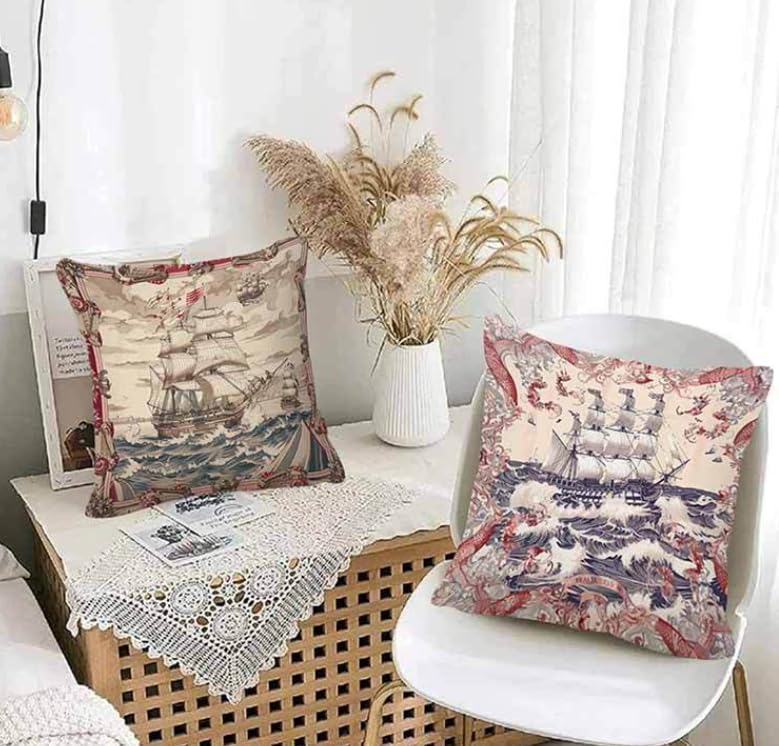 BAOKU Home Furnishings Boho Decorative Cushion Covers,18x18 Inch Throw Pillow Covers Soft Pillowcases for Sofa Bed Home Garden Patio Decor Set of 4 - Image 4