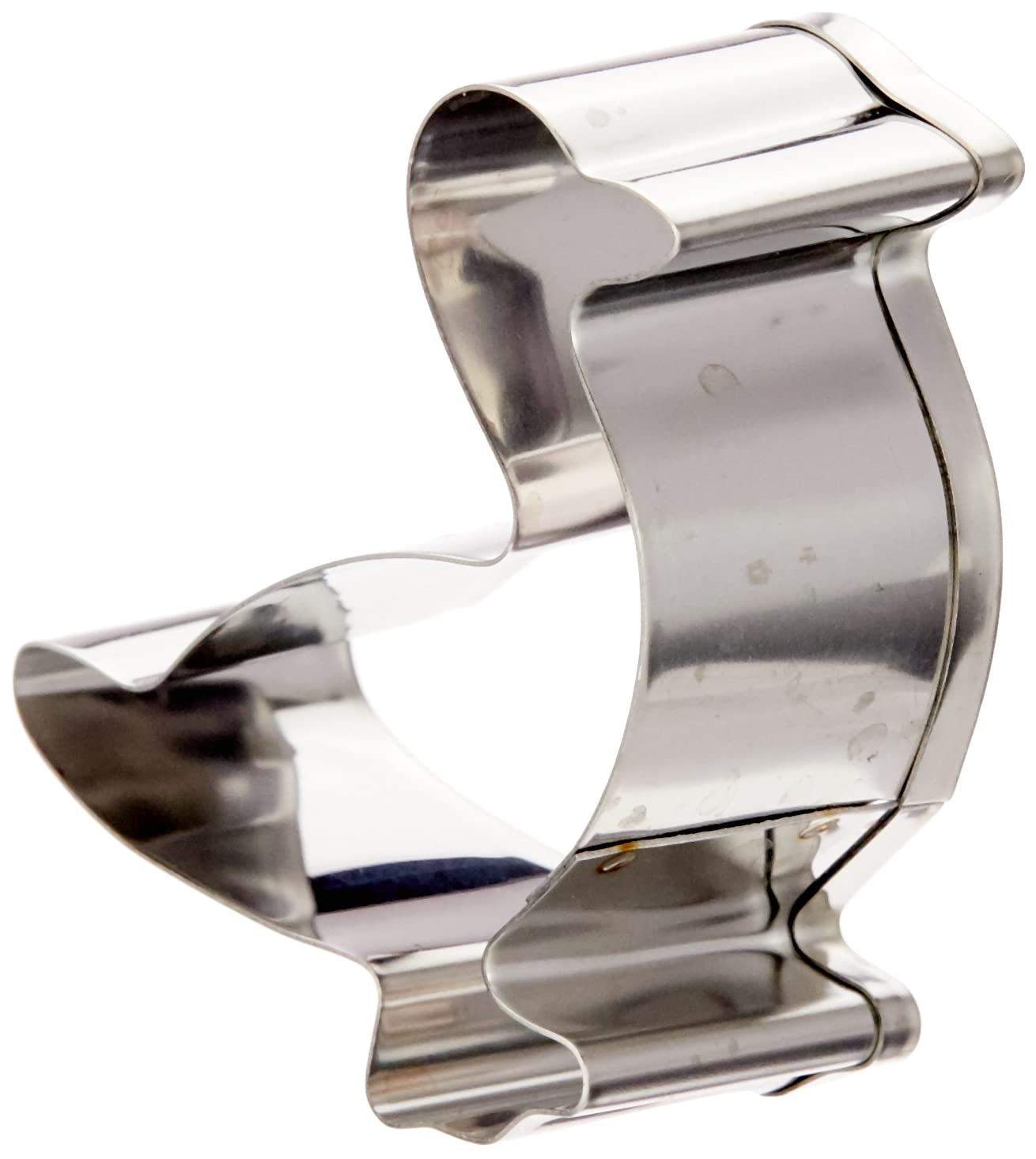 Stampini per Biscotti a Forma di Stella a 5 Punte, Argento, Acciaio Inossidabile, Silver, 7 cm