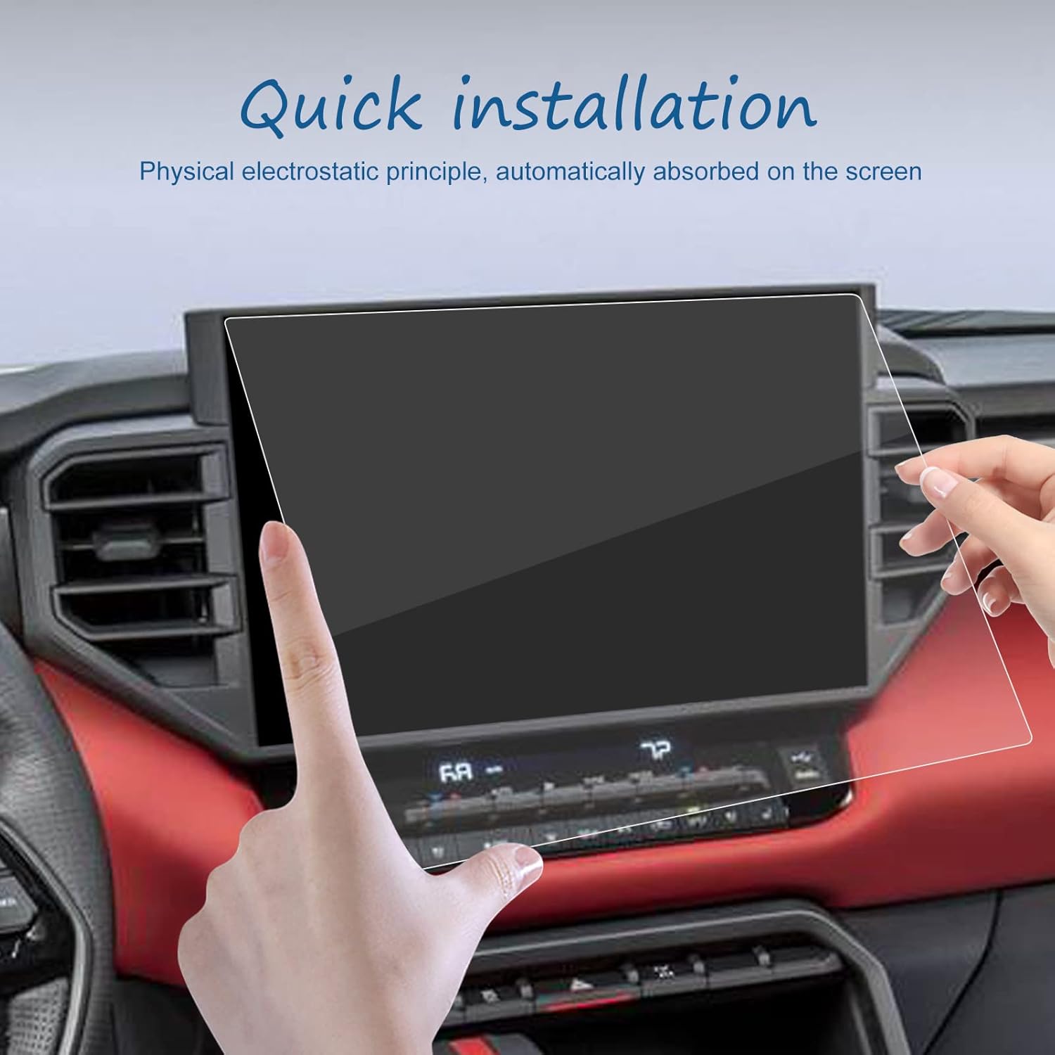 intget 14inch screen protector for toyota tundra accessories 2022 2023for toyota sequoia accessories 2023 car tempered glass gps navigation radio dis