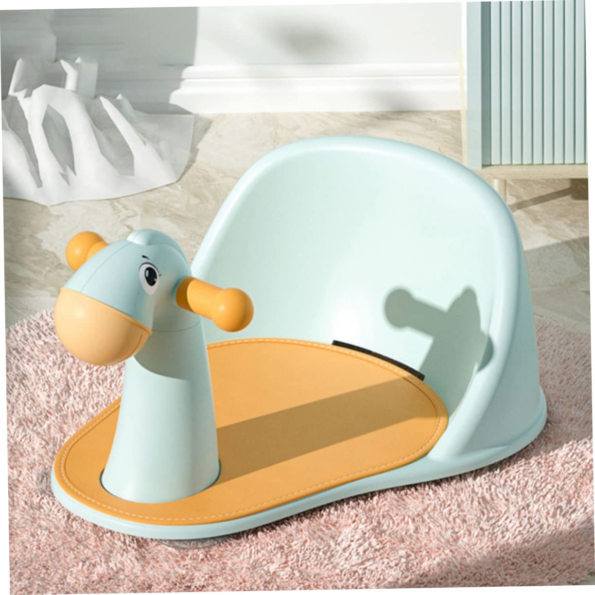VALICLUD Babybadewannensitz mit Saugnäpfen für Sicheres Baden Leicht zu Verstauen und Stabil für Junge Mädchen und Kleinkinder Badewanne oder Dusche
