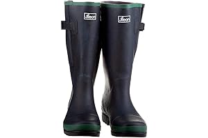 Jileon Extra Wide Calf Rain Boots with Expansion: Perfect for Women with...