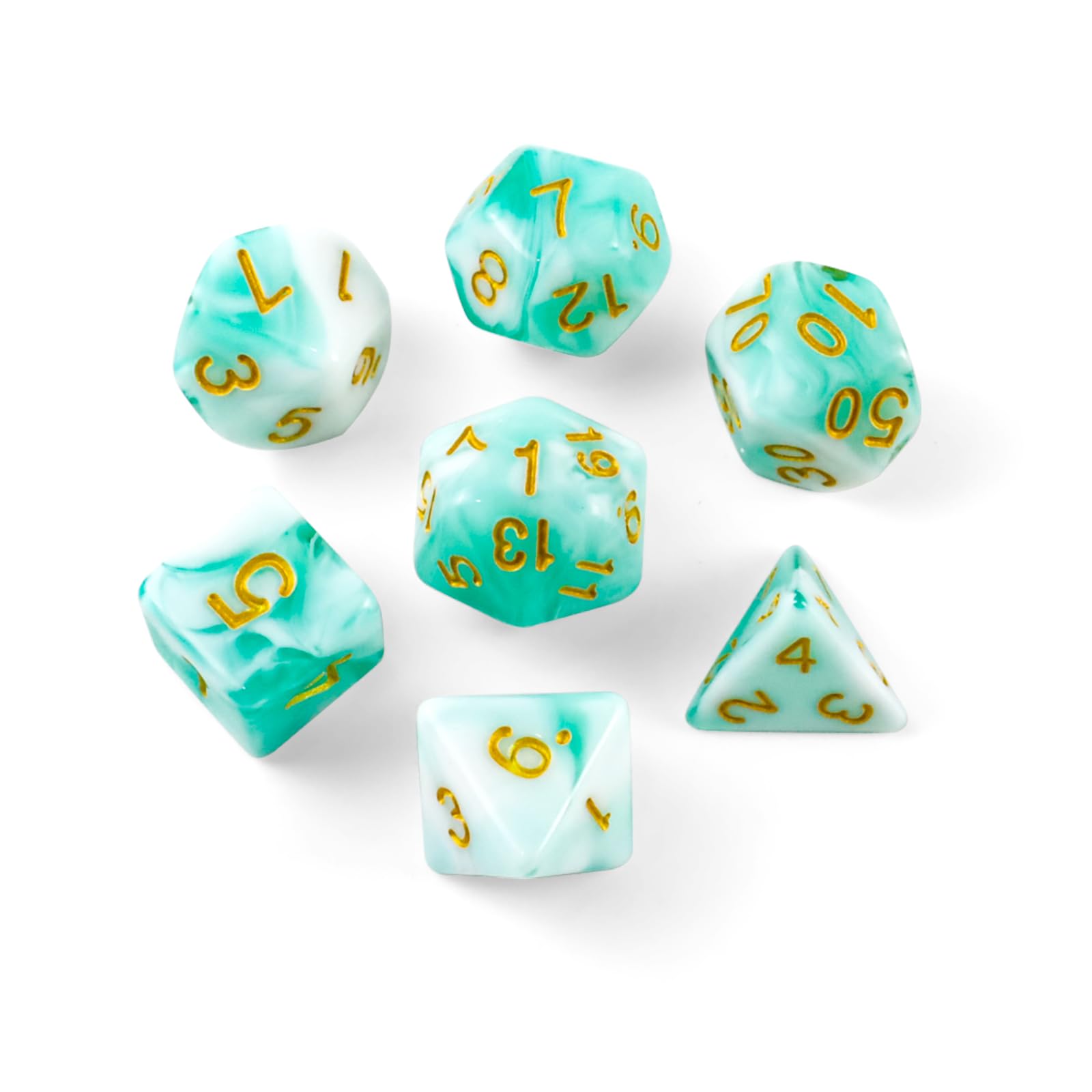 QUTHZZHY D6 Würfel Set, Polyedrische Würfel, 10 DND Dice Spi