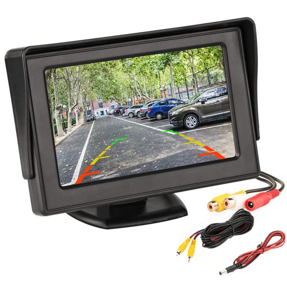 Polarlander HD Mini 4 3 inch Monitor Digital TFT LCD 800 480 in-Dash Parking Video System Parking Assistance