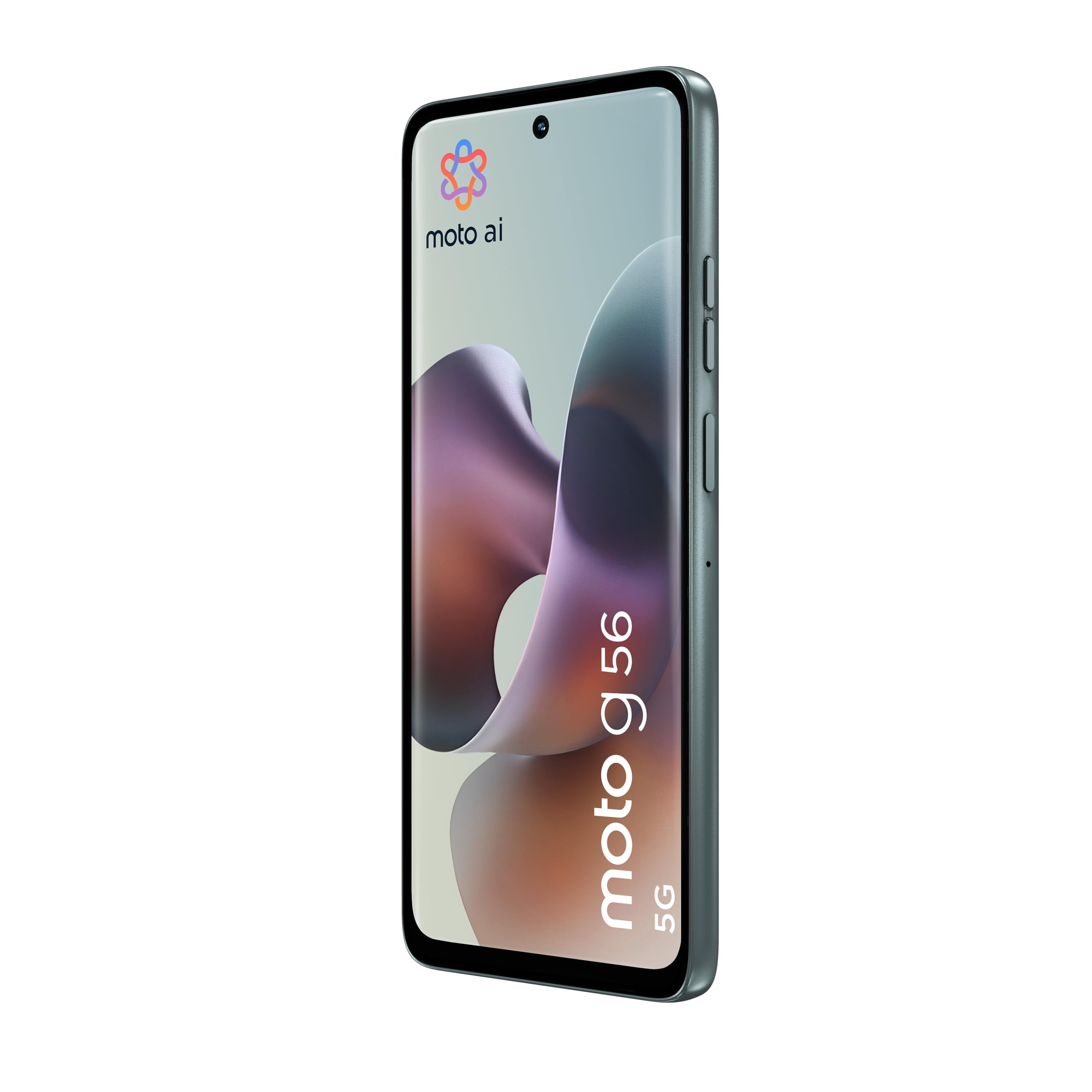 Motorola moto g56 5G con 3 anni di garanzia (8/512GB, Fotocamera 50MP+8MP+flicker cam, Display 6.72" FHD+ 120Hz, 5100mAh, MediaTek Dimensity 7060, Android 15), PANTONE Gray Mist