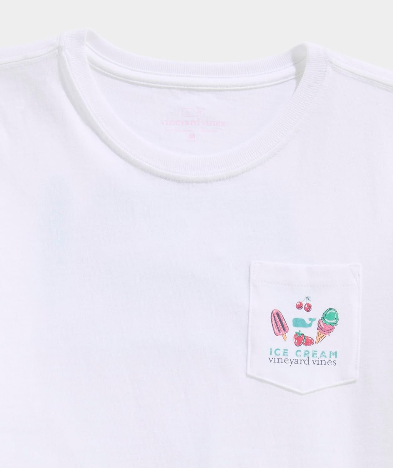 Vineyard Vines Girls Girls' Glitter Ice Cream Truck Short-Sleeve Pocket Tee - Image 4