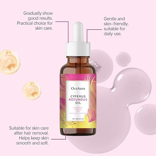 Miniatura 6 de Cyperus Rotundus Oil - 60ml Natural Cyperus Rotundus Oil For Hair Removal, Moisturizing & Soothing Cyperus For Reducing Body Hair Growth, Hair