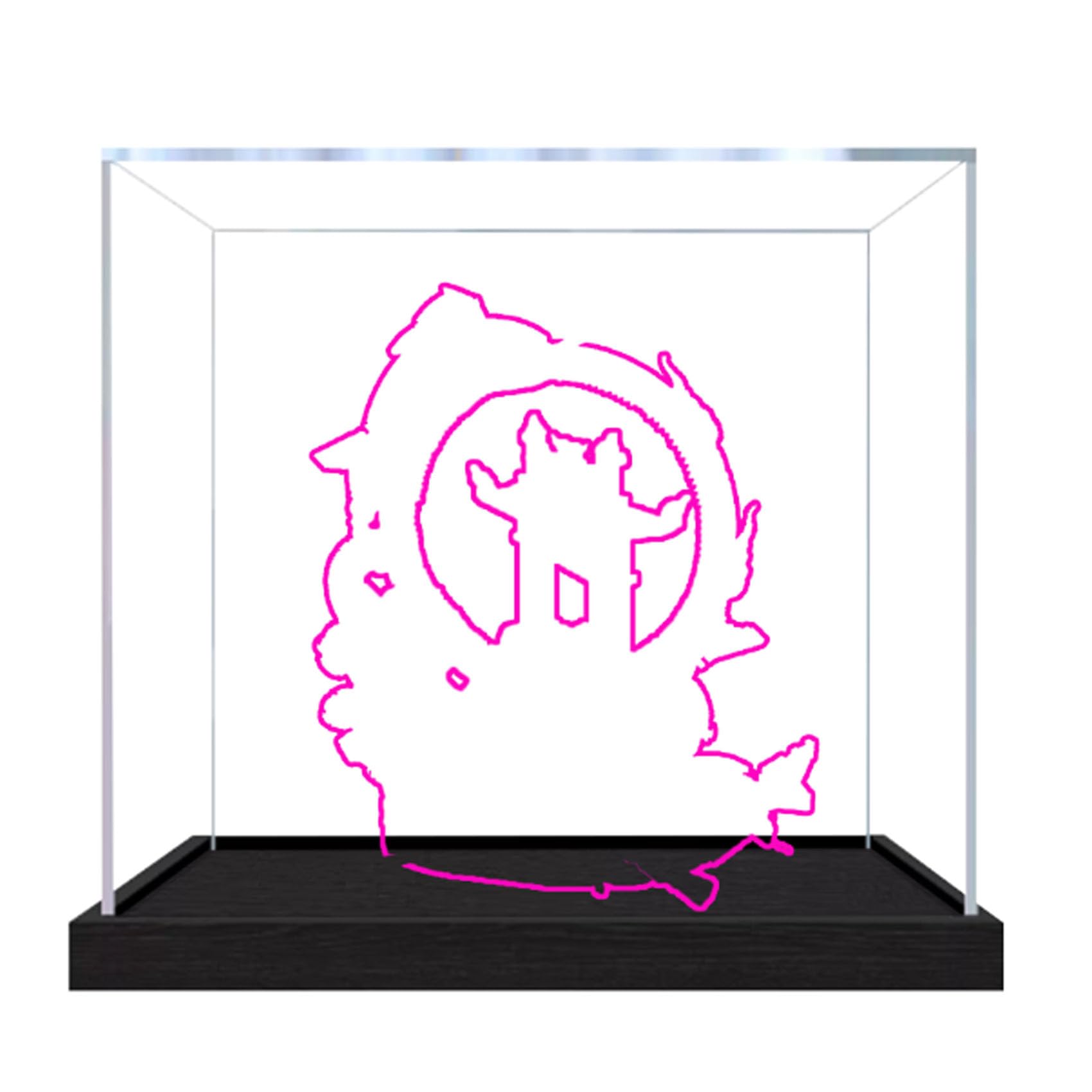 Acrylic Display Case for Le-go 80120 The Carp Leaping Over the Dragon Gate Model, Dustproof Display Box (display box only) (StyleA 2mm)