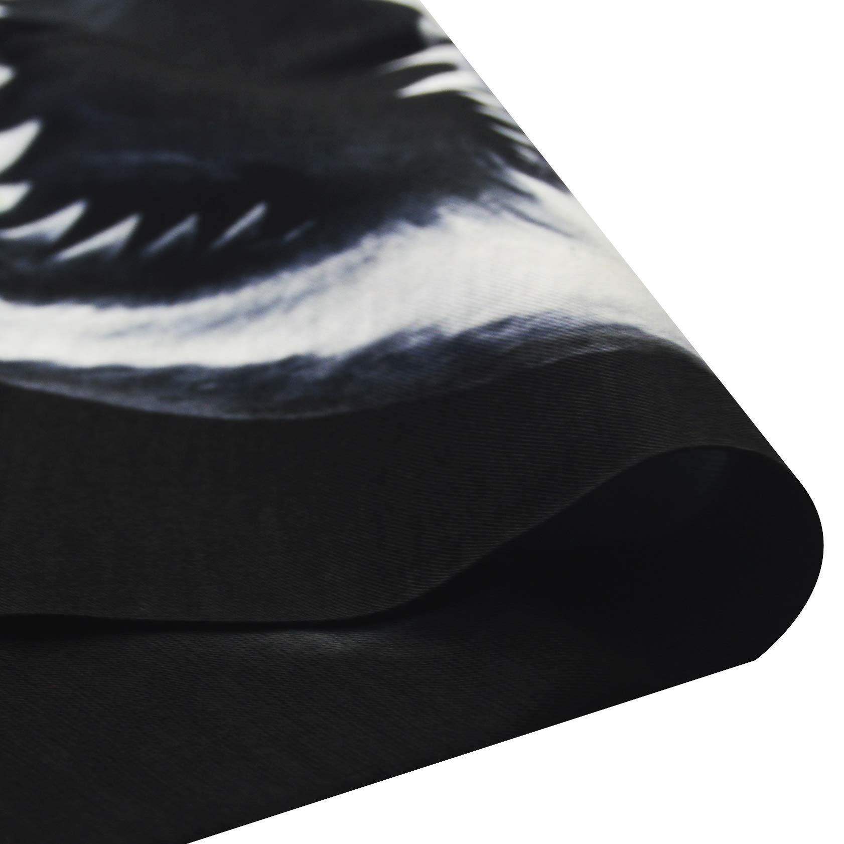 Obacle Animal Half Face Mask Sun Dust Wind Protection Seamless Face Mask for Men Women, Lightweight Thin Neck Gaiter for Outdoor Sports Gifts (Shark White Black)