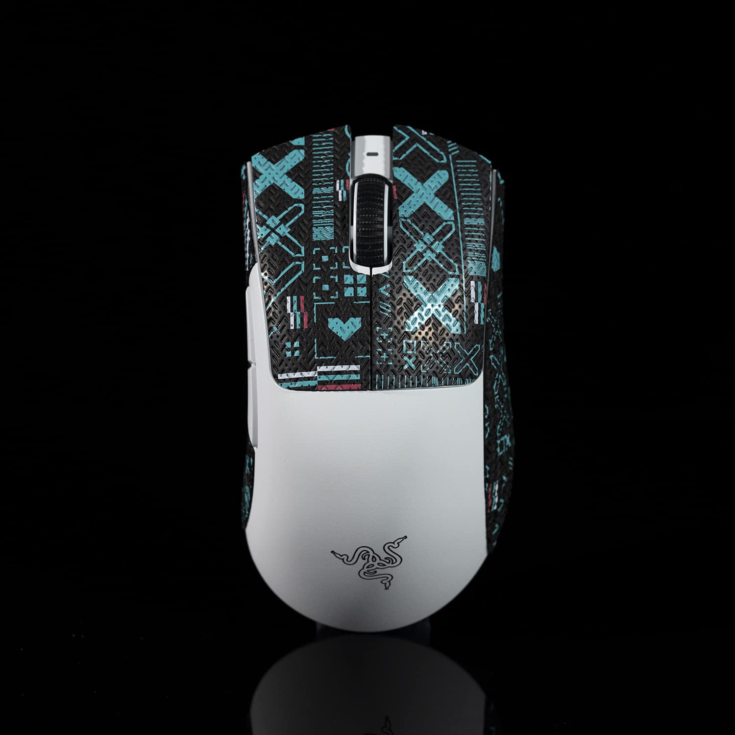 Ducky 7 Duckey Mouse Grip Tape Compatible With Razer Deathadder V3 Pro, Anti Slip Sweat Resistant Sticker Professional Gaming Mouse Upgrade Kit (Color : )
