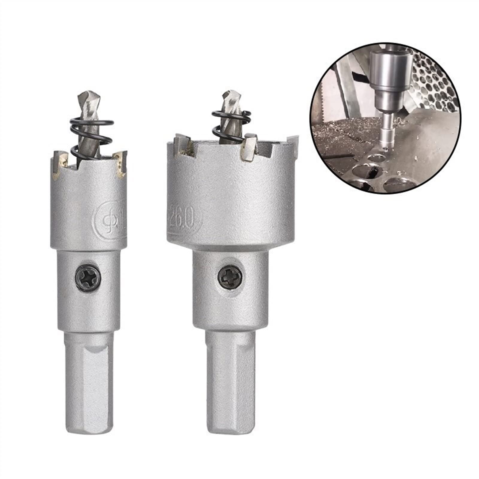 Cortador De Brocas De Carburo De Tungsteno For Placa De Acero Inoxidable, Taladro De Corte De Metal De Hierro, 1 Uds.(6pcs Set)