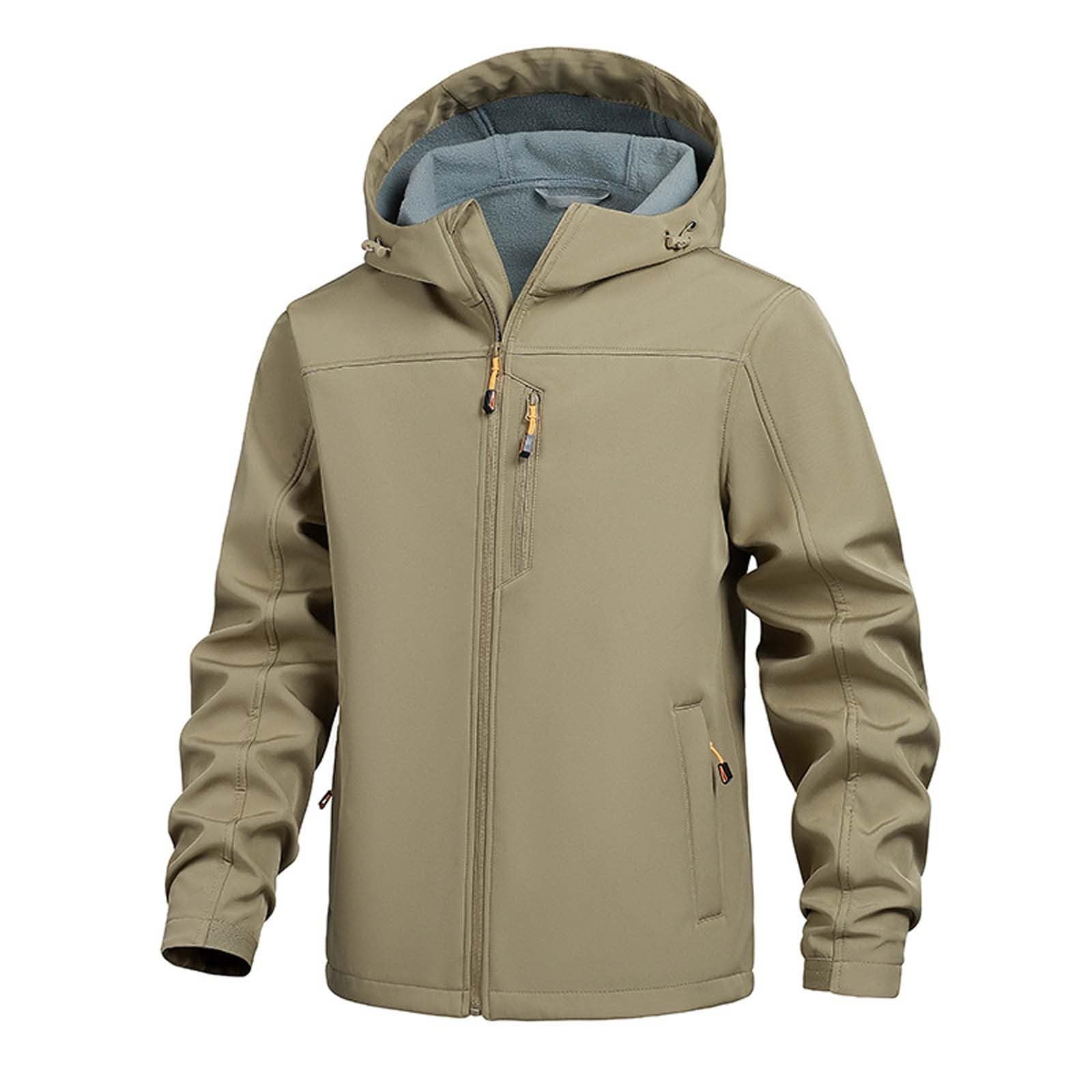 Giacca Invernale Uomo, Giacca in Pile Softshell, Calda Invernale, Antivento, Isolante, Leggera e Termica, per Il Freddo