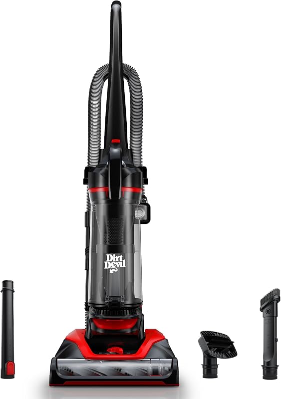Dirt Devil Multi-Surface Extended Reach+ Upright Bagless Vacuum Cleaner | Ideal for Carpet and Hard Floor, Powerful, Lightweight, Corded Vacuum Cleaners for Home Use