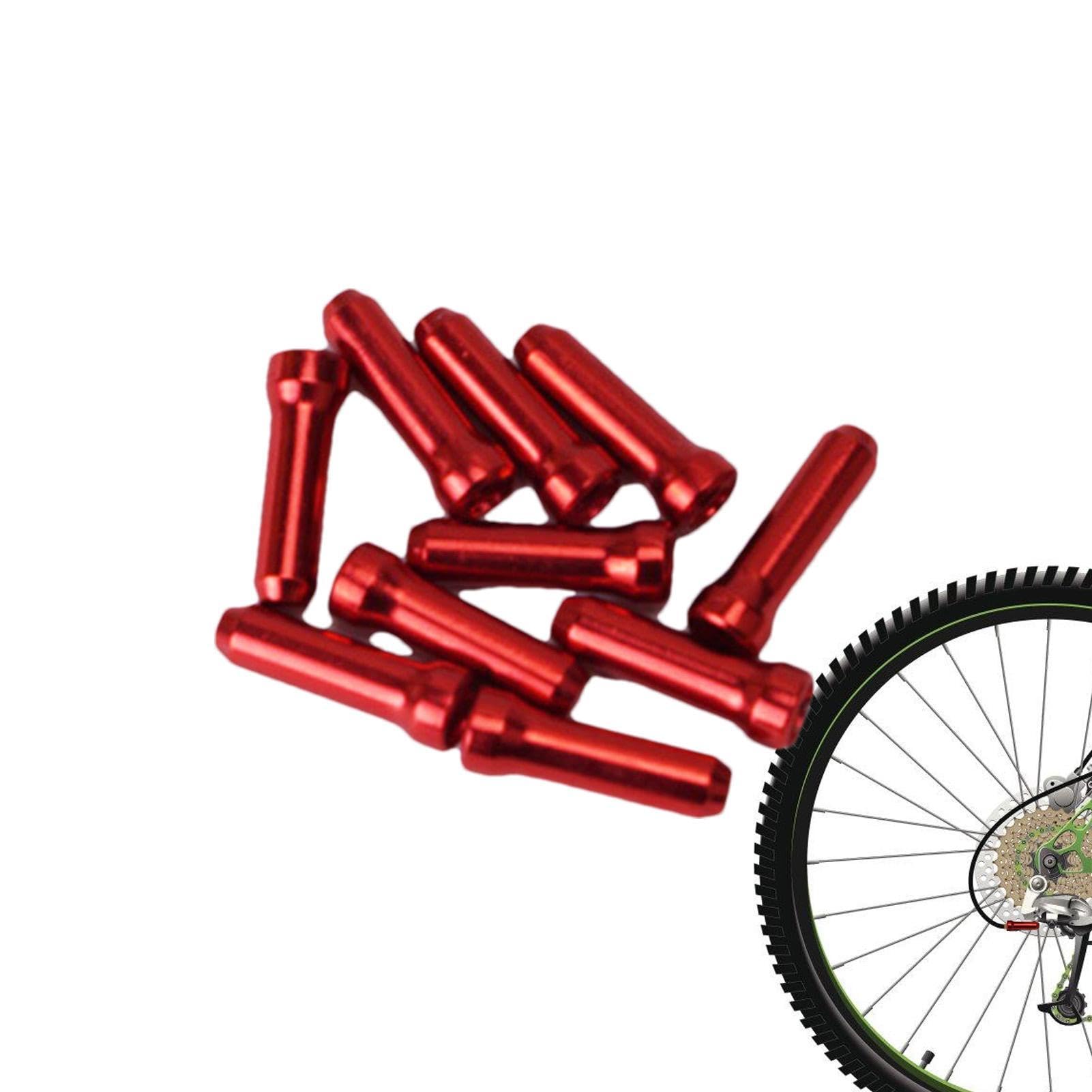 Bikes Cable End Caps, 10 Bikes Brake Cable End Tips Brake Cable Cover End Tips Brake Tips Shifter Ferrules Caps Replacement Mountain Bikes Parts