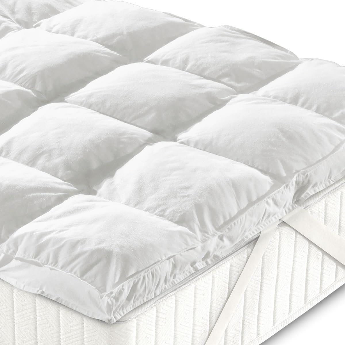 CASATEX | Topper Bed in Microsfere 5 cm – Coprimaterasso Trapuntato e Soffice, 100% Anallergico e Traspirante, corregge i difetti del materasso | Matrimoniale 170x200x5 cm