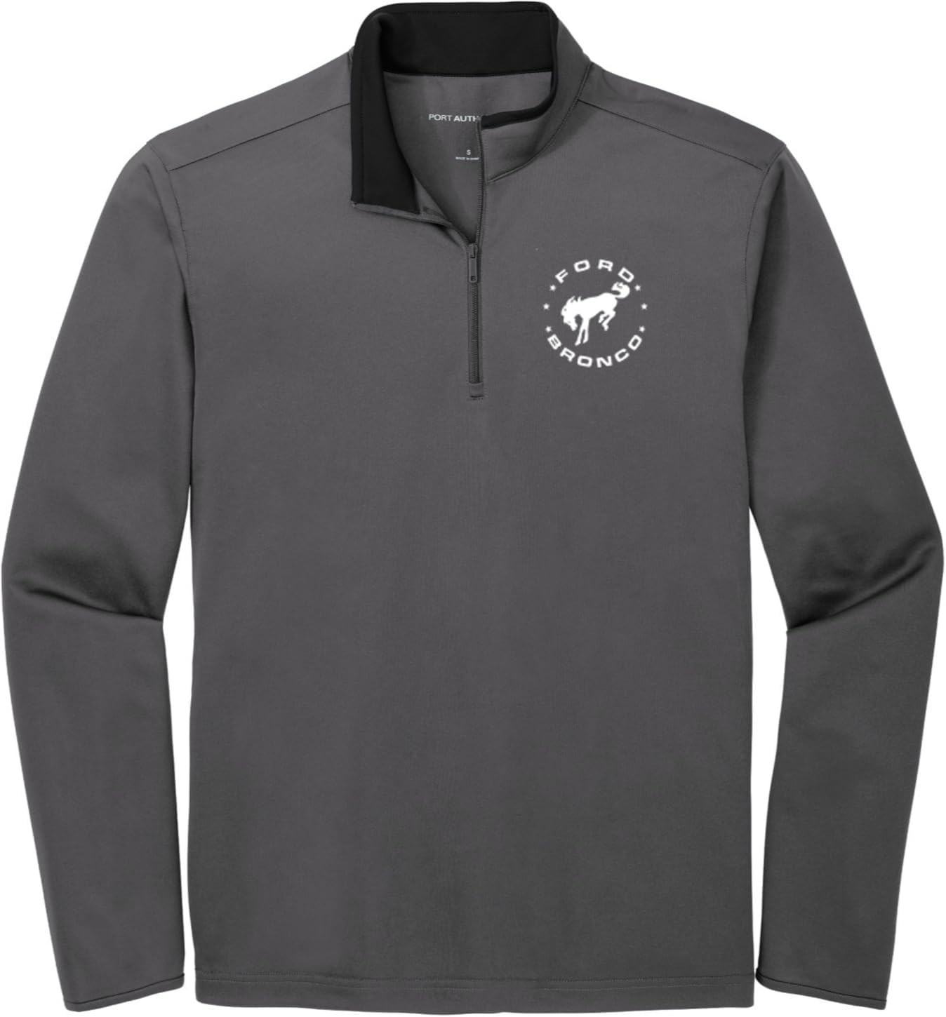 Ford Bronco Circle Chest Print 1/4 Zip Silk Touch Performance Shirt
