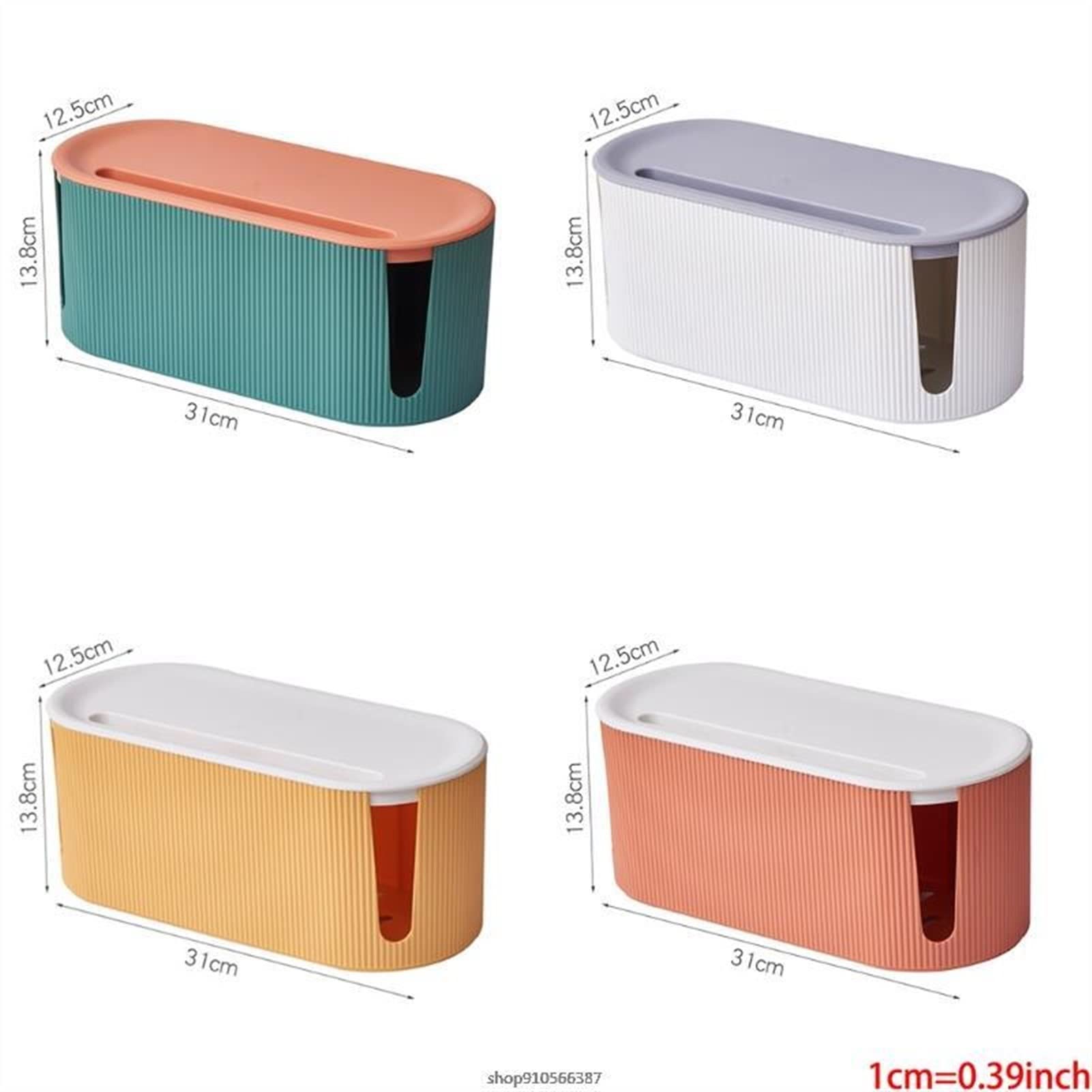 Scatola per Cavi Scatola di immagazzinaggio della gestione dei cavi con coperchio scavando la scatola del cavo di alimentazione del cavo dell'adattatore adattatore adatto for i cavi nascosti e le pres
