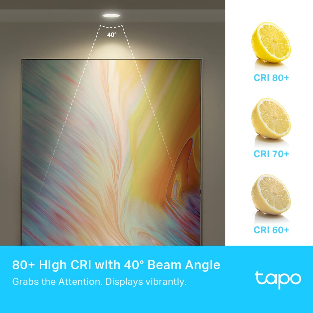 TP-Link Tapo L630 (4-pack) | Zestaw 4 inteligentnych żarówek Wi-Fi GU10 RGB | Ściemnialne | Sterowanie przez aplikację Tapo | Kompatybilne z Alexa i Google Home